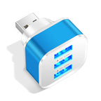 Adaptador USB 3 em 1 com 3 Portas USB 2.0