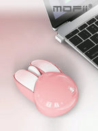 Mouse Sem Fio Silencioso MOFII Design Coelho Fofo 1200 DPI