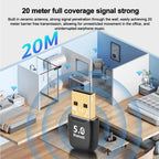 Adaptador Bluetooth 5.4 USB para PC | Dongle Receptor Sem Fio