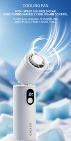 Ventilador de Mão Portátil Lenovo Recarregável