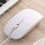 Mouse com Fio USB Ergonômico Ultrafino 1200 DPI