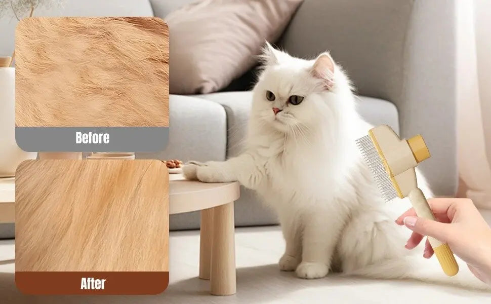 Escova Removedora de Pelos para Cães e Gatos | Limpeza Fácil