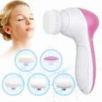 Kit Limpeza Facial 5 em 1 — Escova + Massageador + Remove Cravos