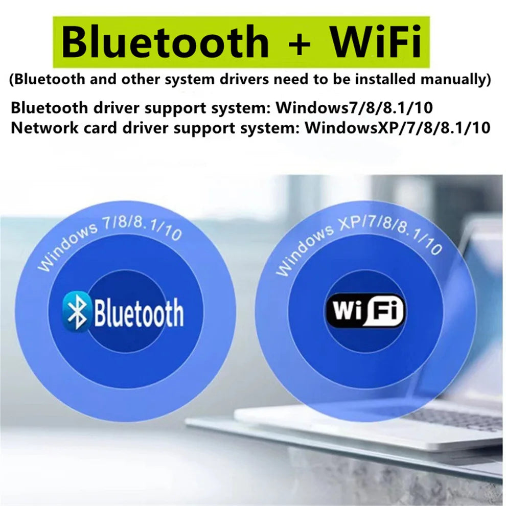 Adaptador USB Wi-Fi + Bluetooth 2 em 1 600Mbps Dual Band