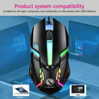 Mouse Gamer com Fio Limei S1 LED RGB USB 1200 DPI