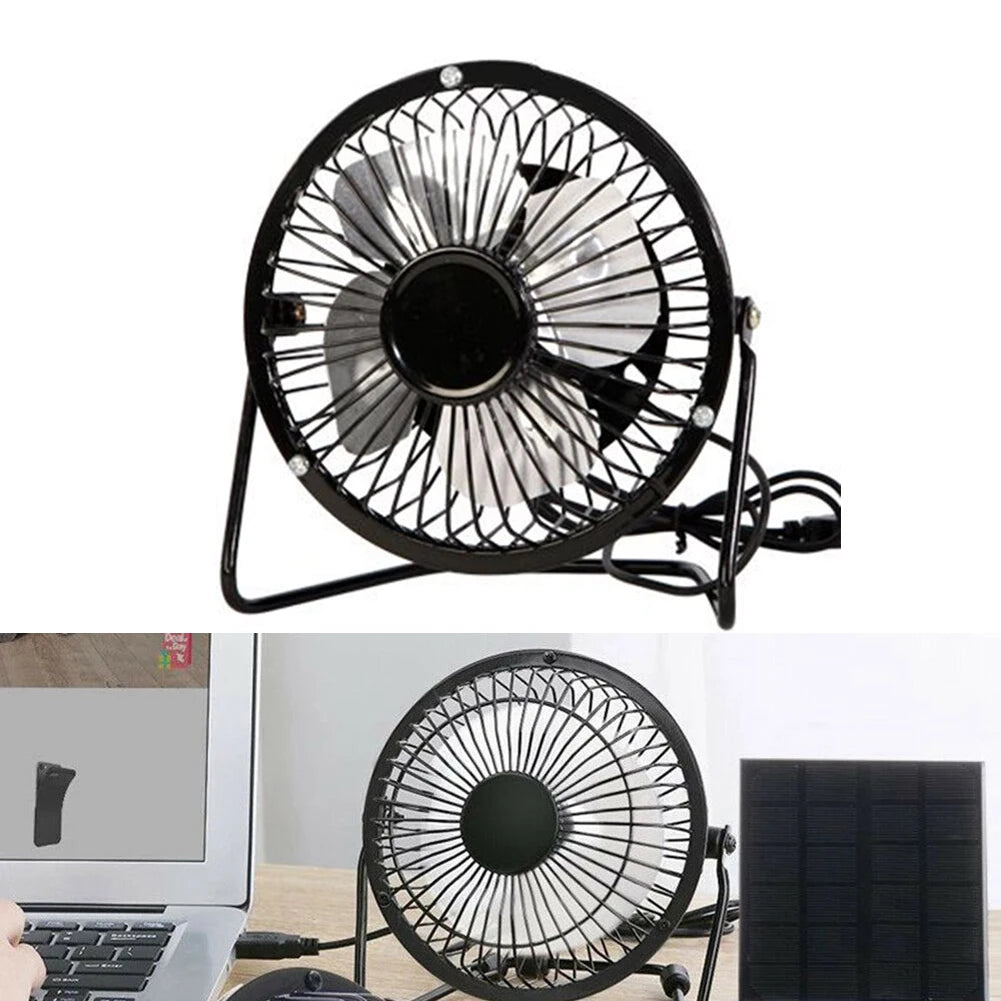 Mini Ventilador USB Girável para Mesa | Leve e Silencioso
