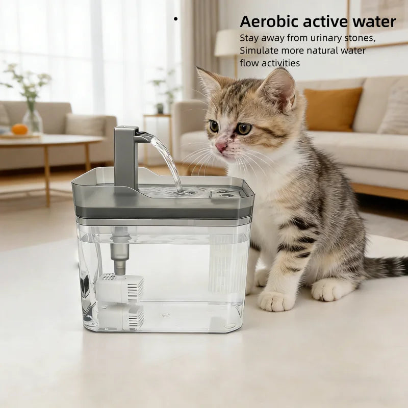Bebedouro Automático para Gatos 1,5L com Filtro | Água Sempre Fresca