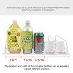 Organizador de Bebidas com Mola para Geladeira