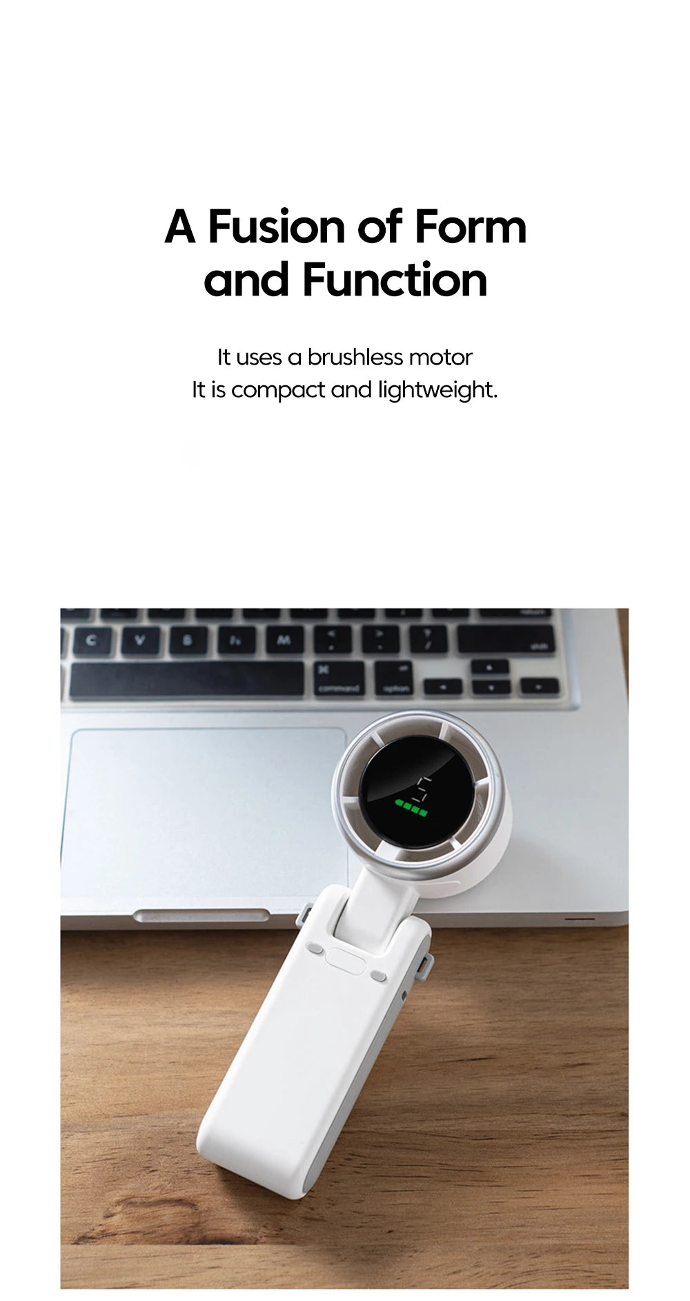 Mini Ventilador USB Recarregável com Bateria de Lítio