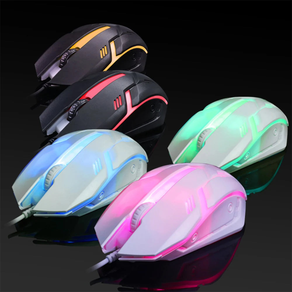Mouse Gamer com Fio Limei S1 LED RGB USB 1200 DPI