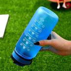 Garrafa de Água Motivacional 700ml com Canudo | Esportes e Atividades ao Ar Livre