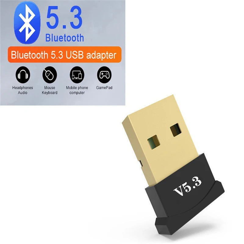 Adaptador Bluetooth 5.4 USB para PC | Dongle Receptor Sem Fio