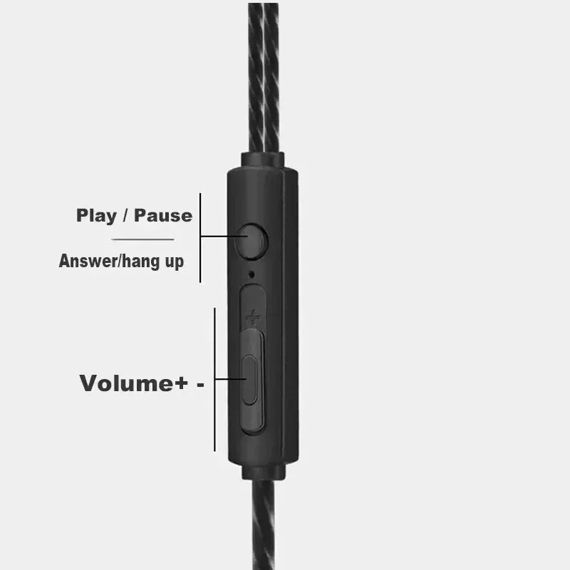 Fone de Ouvido Esportivo com Fio Hi-Fi 3,5mm