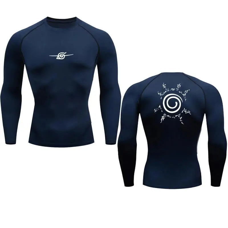 Camisa de Compressão Masculina Anime Premium | Treino e Estilo com Conforto Total
