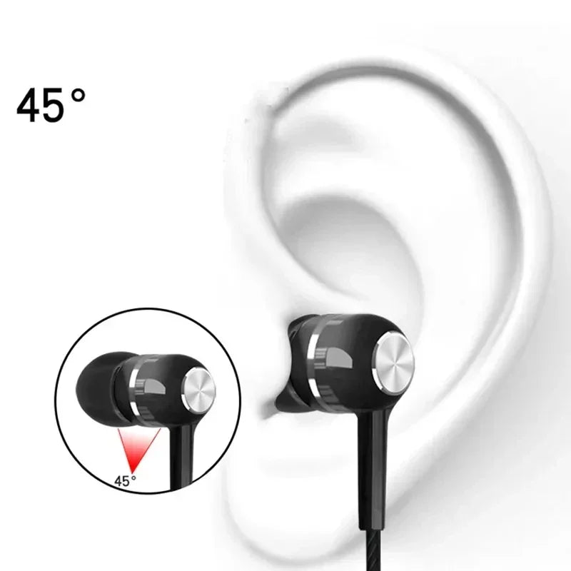 Fone de Ouvido Esportivo com Fio Hi-Fi 3,5mm