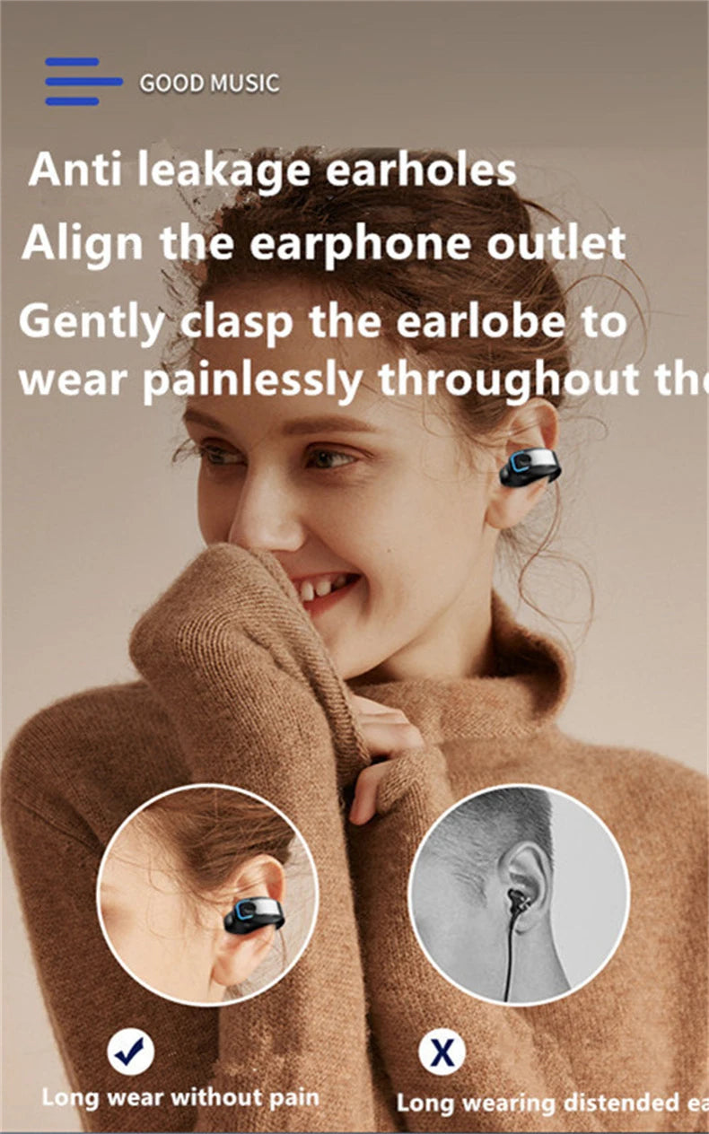 Fone Bluetooth de Condução Óssea com Microfone