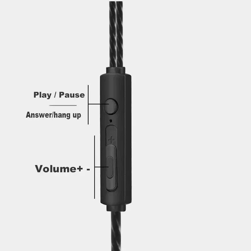 Fone de Ouvido Esportivo com Fio Hi-Fi 3,5mm