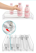 Organizador de Bebidas com Mola para Geladeira