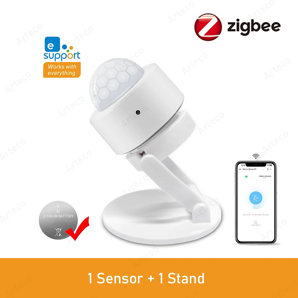 Sensor de Movimento PIR Inteligente ZigBee 3.0