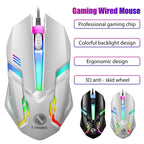Mouse Gamer com Fio Limei S1 LED RGB USB 1200 DPI