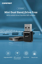 Adaptador USB Wi-Fi 6 COMFAST Mini Sem Driver 600Mbps