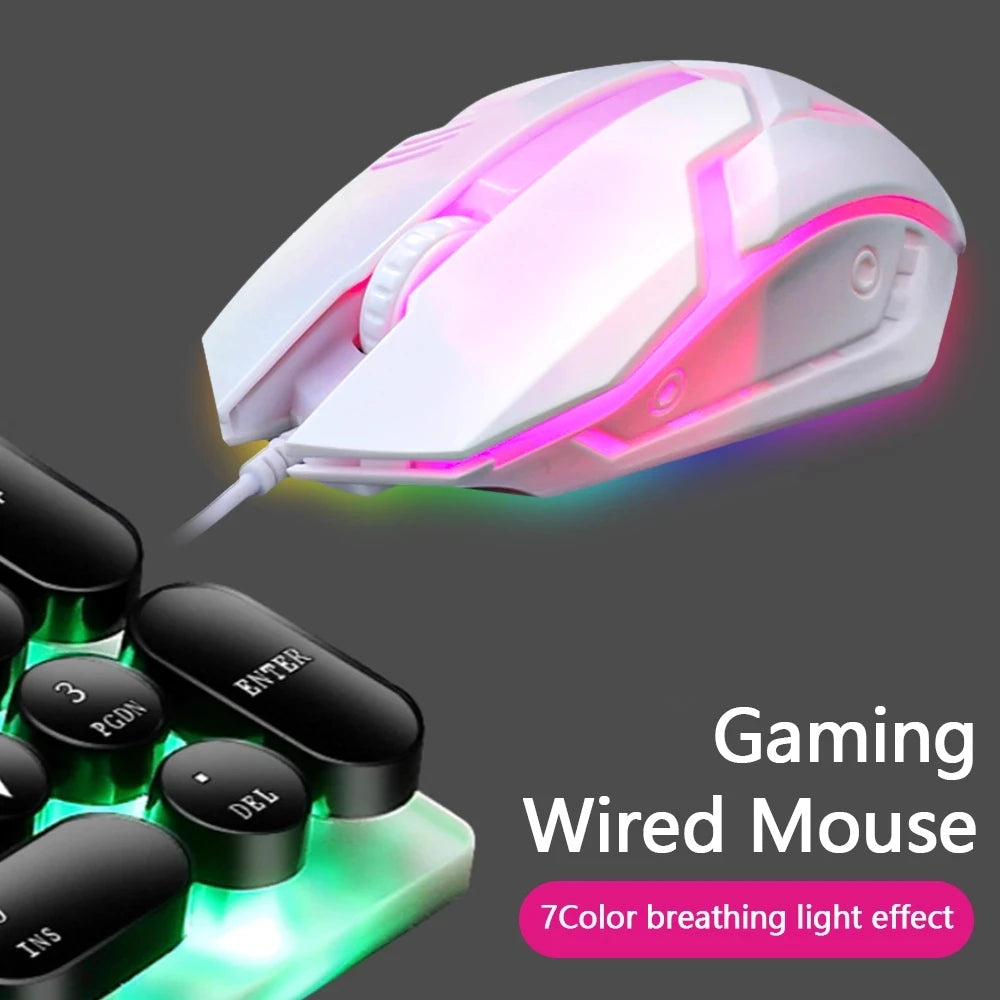 Mouse Gamer com Fio Limei S1 LED RGB USB 1200 DPI