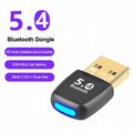 Adaptador Bluetooth 5.4 USB para PC | Dongle Receptor Sem Fio