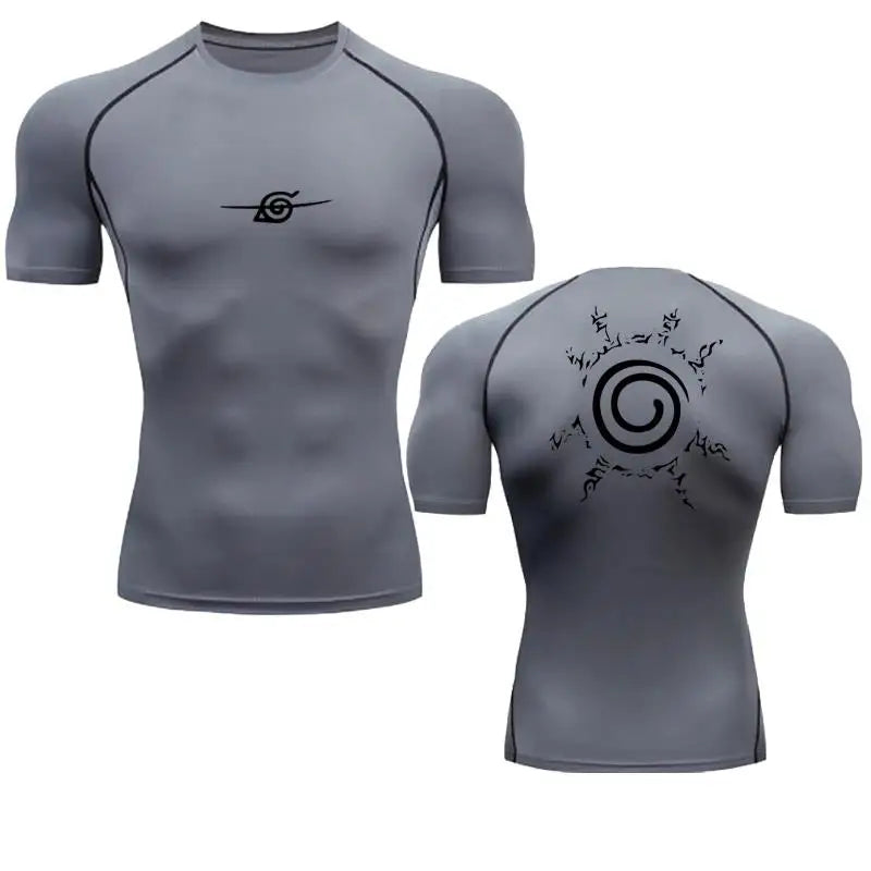 Camisa de Compressão Masculina Anime Premium | Treino e Estilo com Conforto Total
