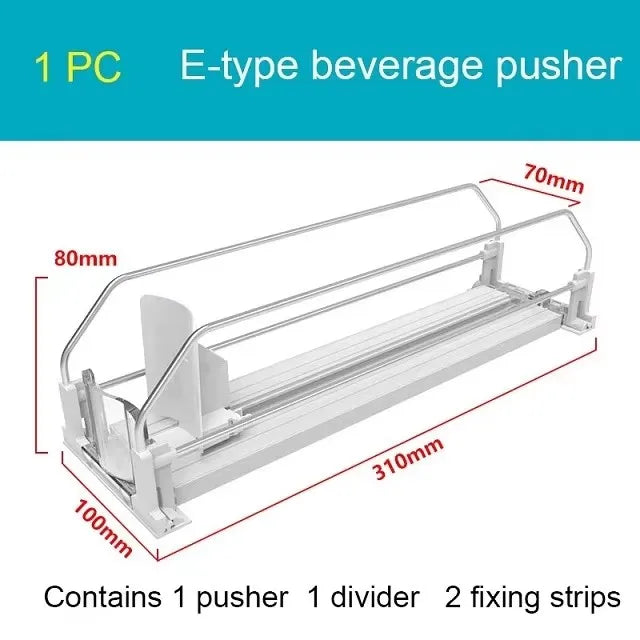 Organizador de Bebidas com Mola para Geladeira