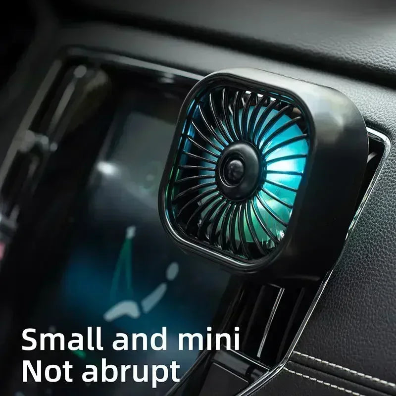 Mini Ventilador USB para Carro | Resfriamento Rápido e Silencioso