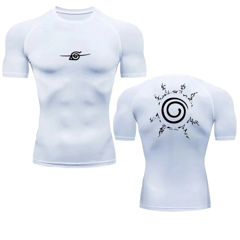 Camisa de Compressão Masculina Anime Premium | Treino e Estilo com Conforto Total