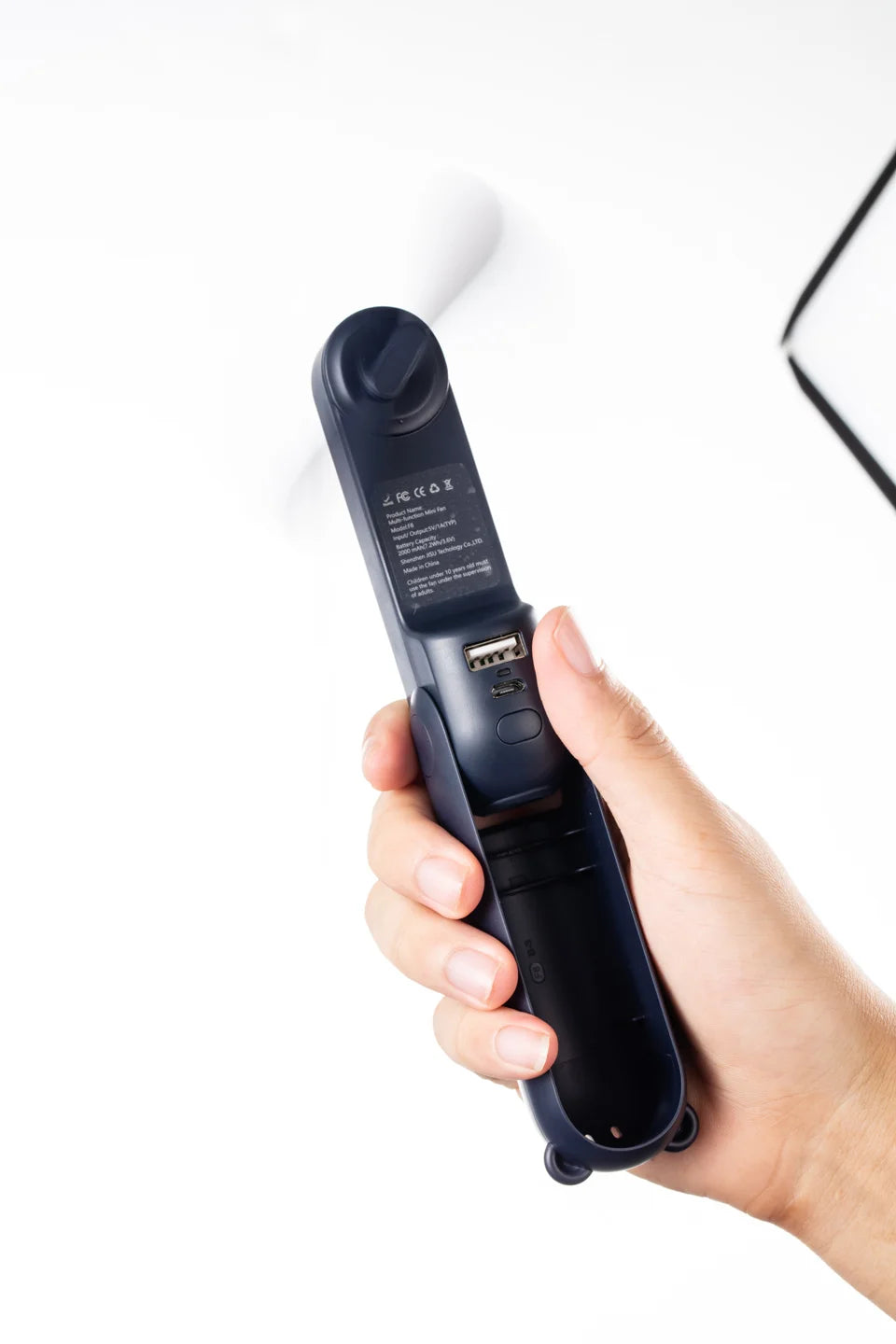 Mini Ventilador Recarregável USB 2000mAh Silencioso Himist