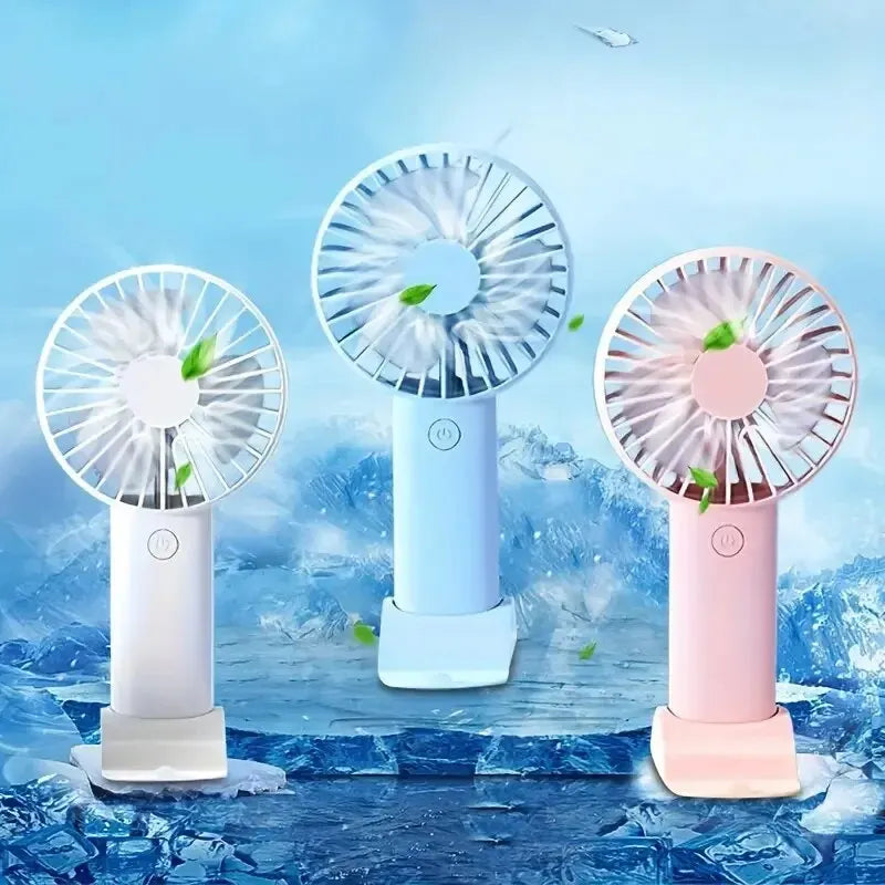 Mini Ventilador Portátil USB com Suporte para Celular
