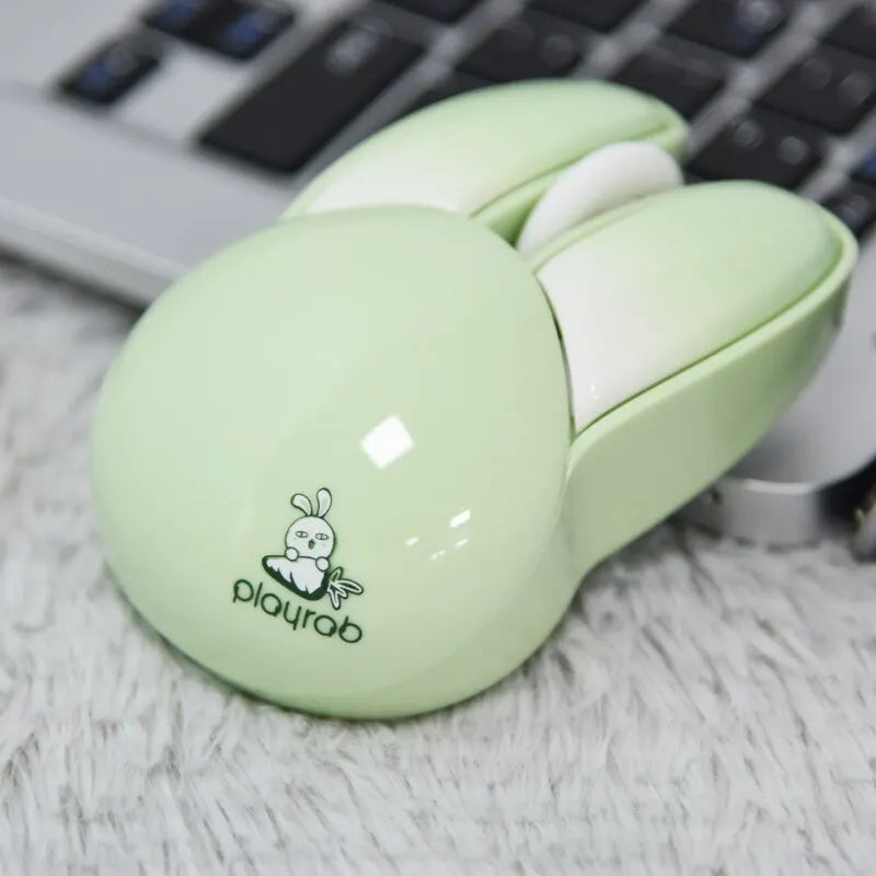Mouse Sem Fio Silencioso MOFII Design Coelho Fofo 1200 DPI