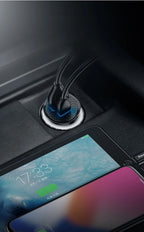 Carregador Veicular Baseus 30W com Carregamento Rápido QC4.0 e USB-C