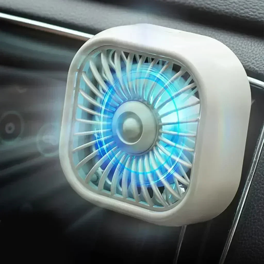 Mini Ventilador USB para Carro | Resfriamento Rápido e Silencioso