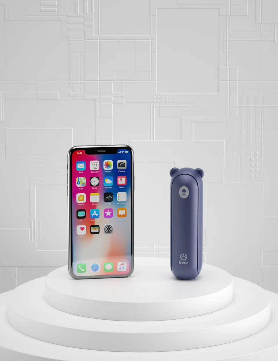 Mini Ventilador Recarregável USB 2000mAh Silencioso Himist