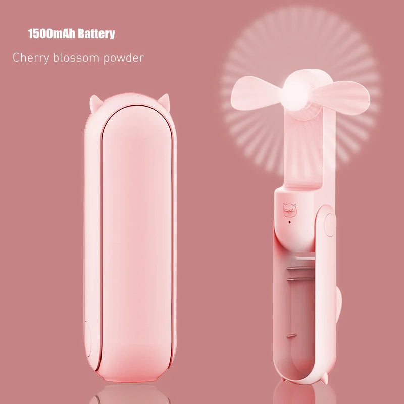 Mini Ventilador Recarregável USB 2000mAh Silencioso Himist