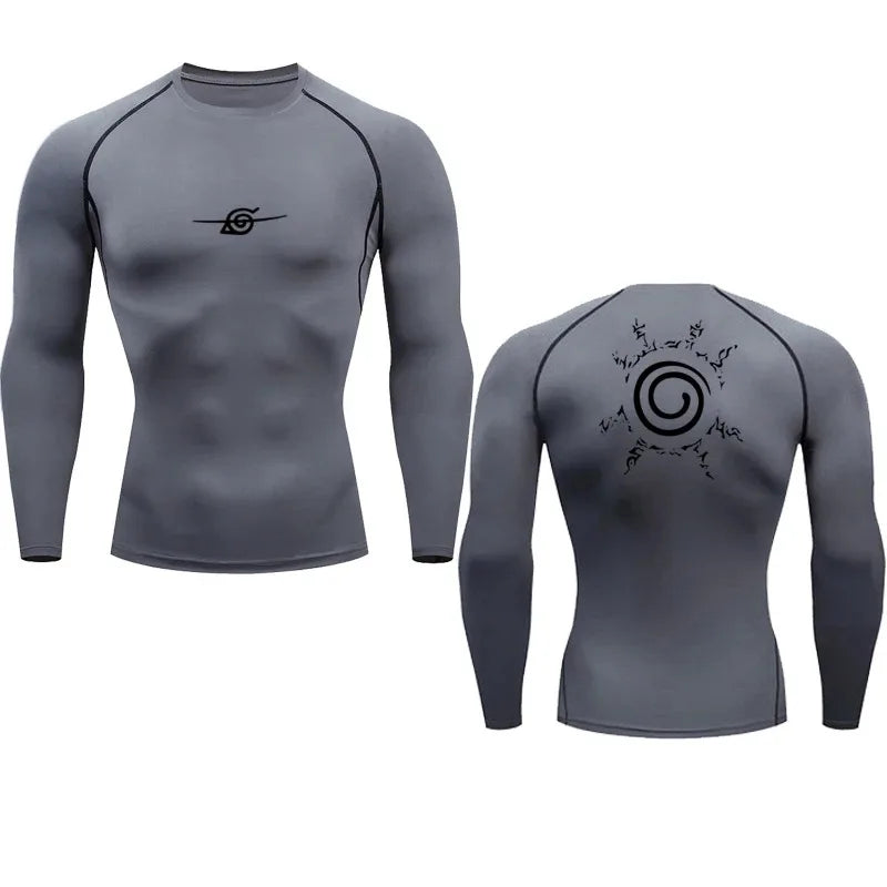 Camisa de Compressão Masculina Anime Premium | Treino e Estilo com Conforto Total