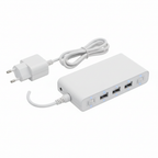 Hub USB 3.0 4 portas plug UE flat lay