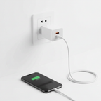 Carregador de viagem USB 15W EU - plugado na tomada