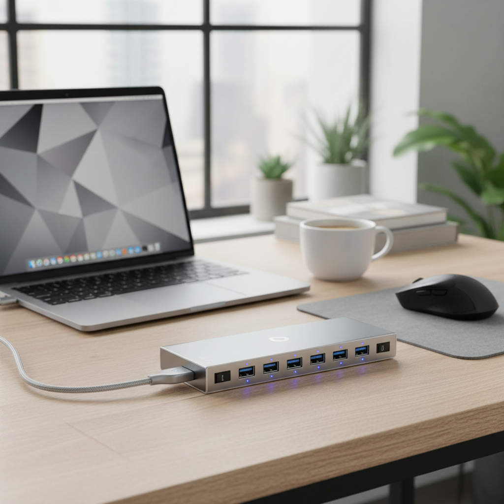 Hub USB 3.0 7 portas lifestyle