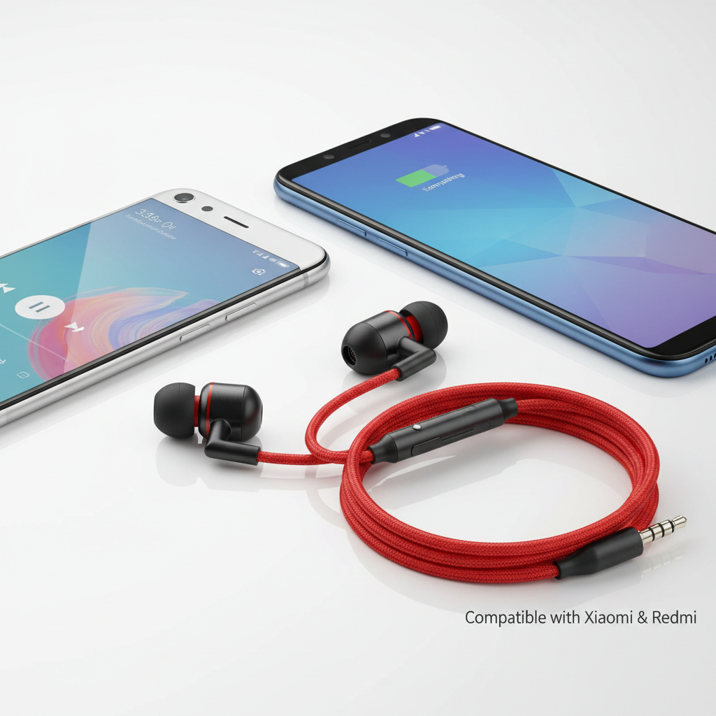 Fone com fio 3,5mm Xiaomi Redmi lifestyle