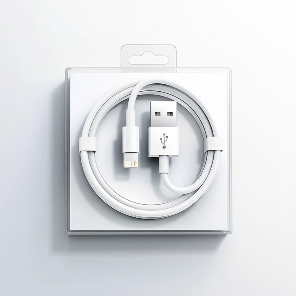 Cabo USB Lightning para iPhone - embalagem