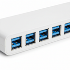 Hub USB 3.0 7 portas - macro portas USB