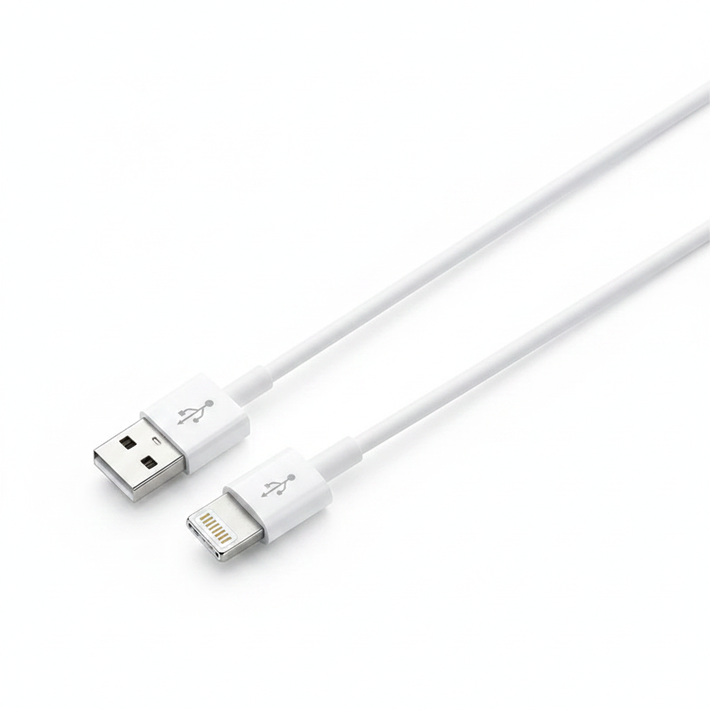 Cabo USB Lightning para iPhone - vista diagonal premium