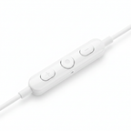 Fone com fio Type-C Jack branco - controle inline e microfone