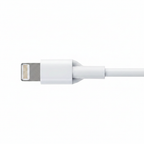 Cabo USB Lightning para iPhone - detalhe flexibilidade PVC