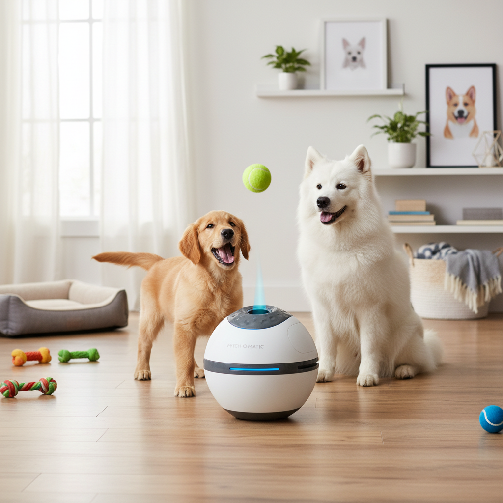 Bola interativa eletrônica para cães lifestyle