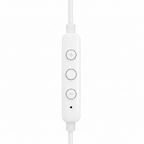 Fone com fio 3.5mm Jack branco - controle inline e microfone